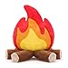 FunisFun Campfire Plush Toys Fake Fire Firewood Plush Pillow Realistic Flameless Campfire Decor for Adults Cozy Home Office Room Decoration Camping Enthusiast Gift Idea - Image 2