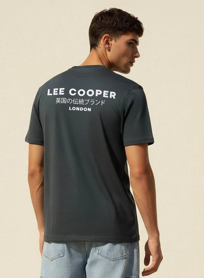 Lee Cooper Lee Cooper Men Regular Fit Crew Neck Short Sleeve Logo Print T shirt