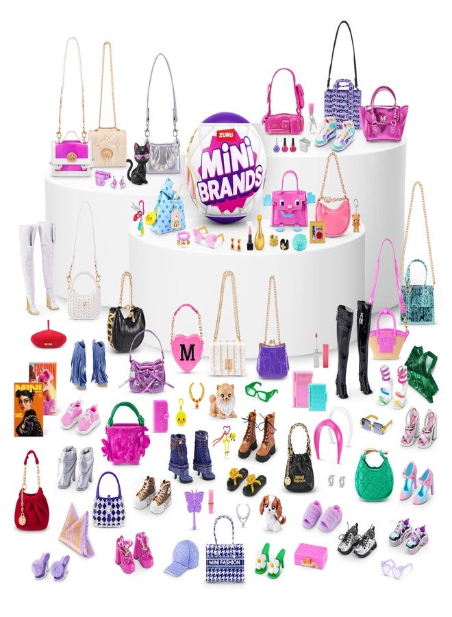 Mini Brands Fashion Series 4 2 Pack by ZURU - Novelty Unboxing Collectible Toy with 5 Mystery Mini Fashion Bags, Shoes & Accessories, 80+ Styles to Collect, Ages 3+, Kids, Teens & Adults - Image 2