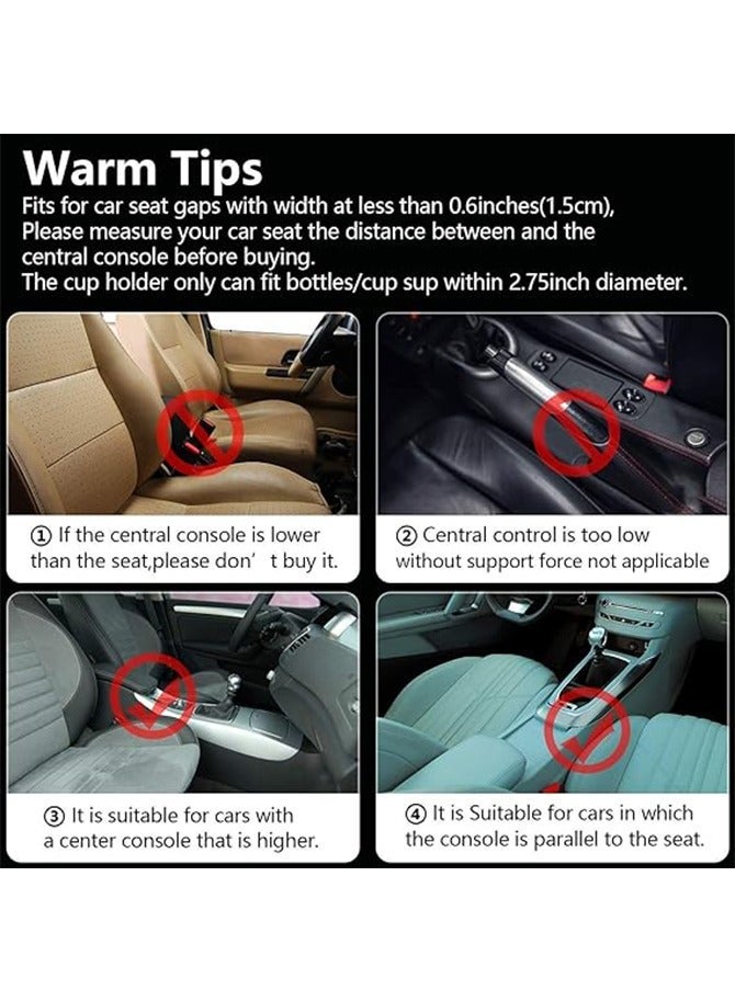 Car Seat Pockets Leather Car Console Side Organizer Seat Gap Filler Catch Caddy with Non-Slip - Image 4