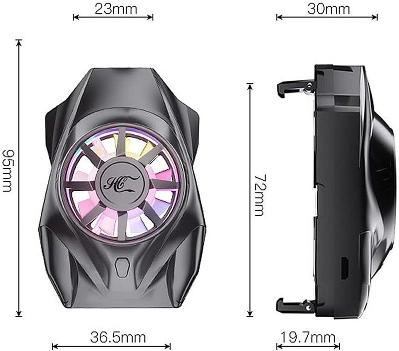 Cell Phone Cooler Fan Mobile Phone Radiator Heat Sink Cooler Universal for All Phones from 4inch to 6.7inch - Image 4