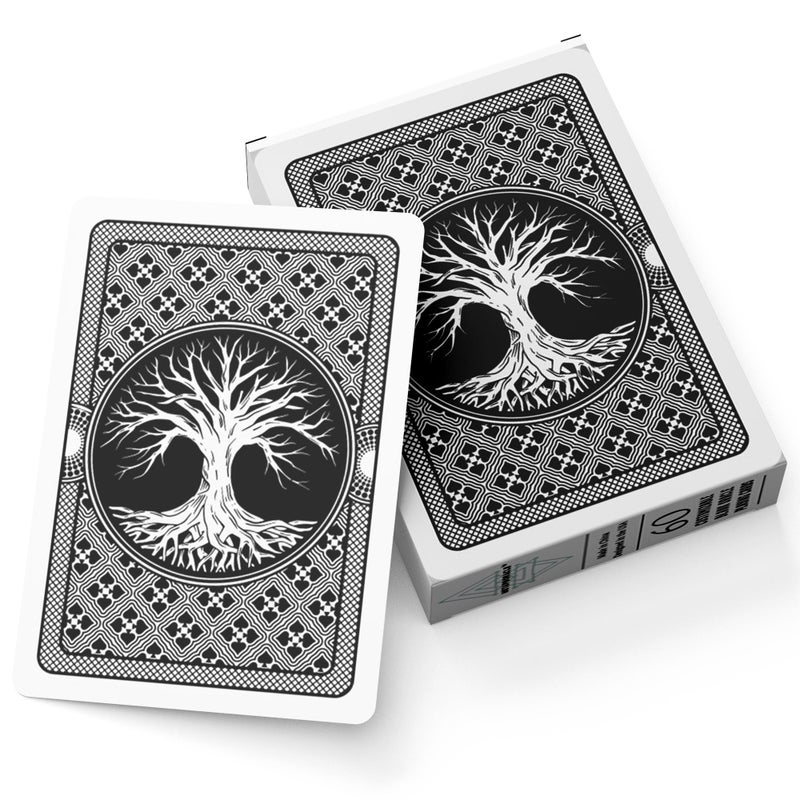 Metaphoracle بطاقات لعب فارغة ميتافوركال شجرة الحياة قابلة للتخصيص بطاقات بوكر فارغة لإنشاء بطاقات أوركل الخاصة بك بطاقات تاروت وألعاب ورق 60 بطاقة سوداء - Image 3