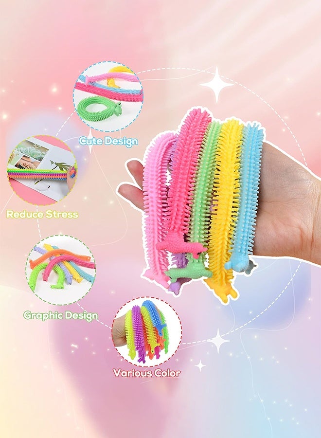 Sweet Life 20 Pcs Stretchy String Fidget Toys, Dinosaur Sensory Noodle Strings, Textured Stretchy String for Kids Adults Stress Relief, Party Favors - Image 3