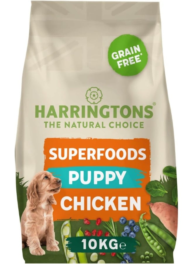 Harringtons Superfoods Chicken with Vegetables Puppy Dry Dog Food 10kg - Image 1