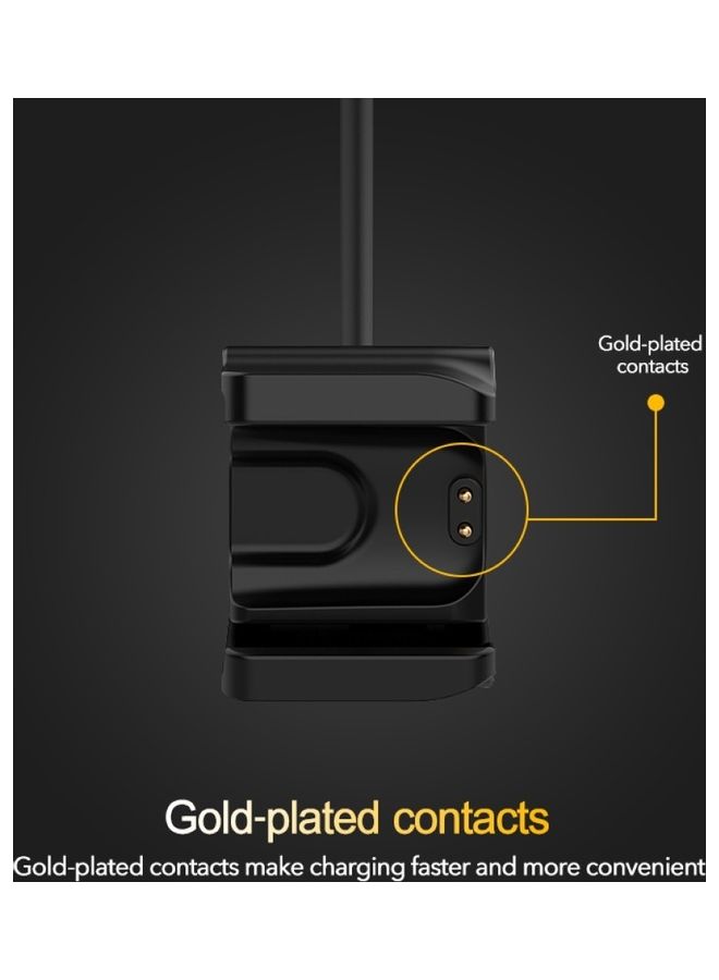 NIBEMINENT Replacement Smart Bracelet Charger Clip Charging Cable for Xiao-mi Mi Band 4 Black  - Image 5