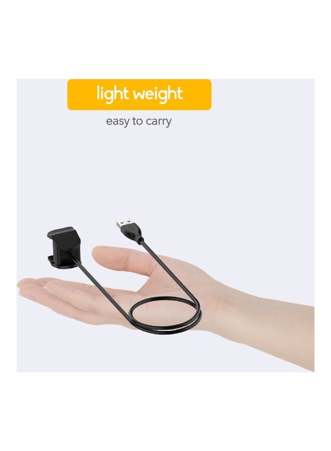 NIBEMINENT Replacement Smart Bracelet Charger Clip Charging Cable for Xiao-mi Mi Band 4 Black  - Image 3