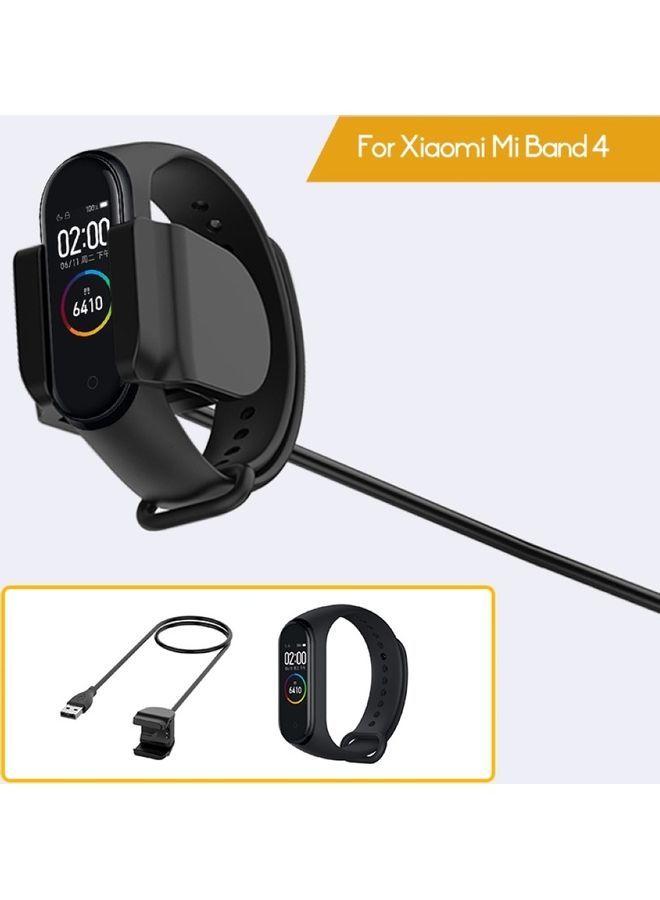 NIBEMINENT Replacement Smart Bracelet Charger Clip Charging Cable for Xiao-mi Mi Band 4 Black  - Image 2
