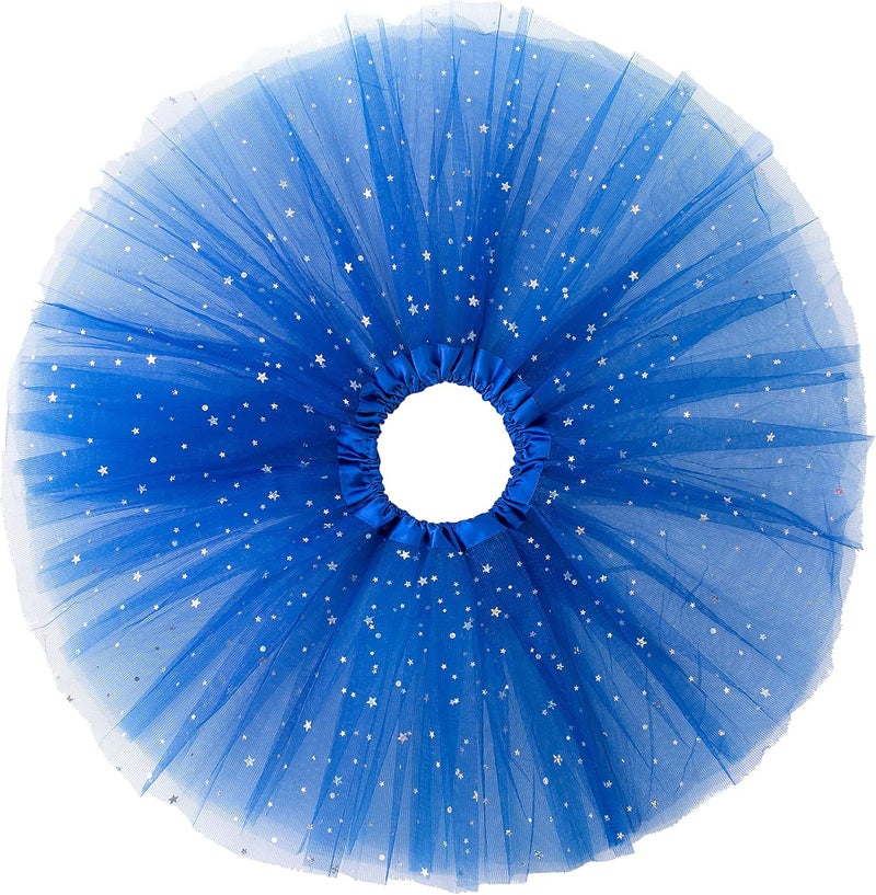 Jastore Girls Layered Stars Sequins Tutu Skirt Princess Ballet Dance Dress for 2-8 Years - Image 2
