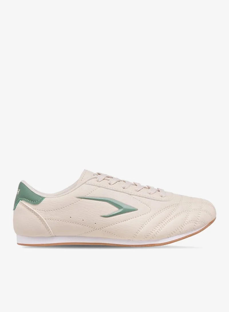 Women Stitch Detail Sneakers with Lace-Up Closure
