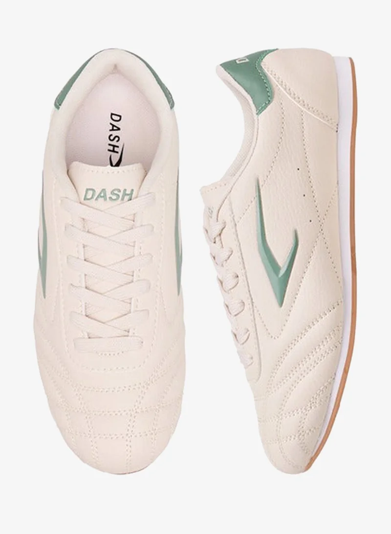 Dash Women Stitch Detail Sneakers with Lace-Up Closure