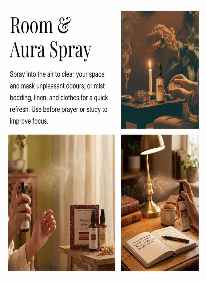 Aromafume Sacred Mist Gift Set by Aromafume | 3x50ml Natural & non-toxic Air Freshener Sprays for Home, Fabric & Linen Mist | Ideal for deep relaxation, spirituality & rituals - Image 4