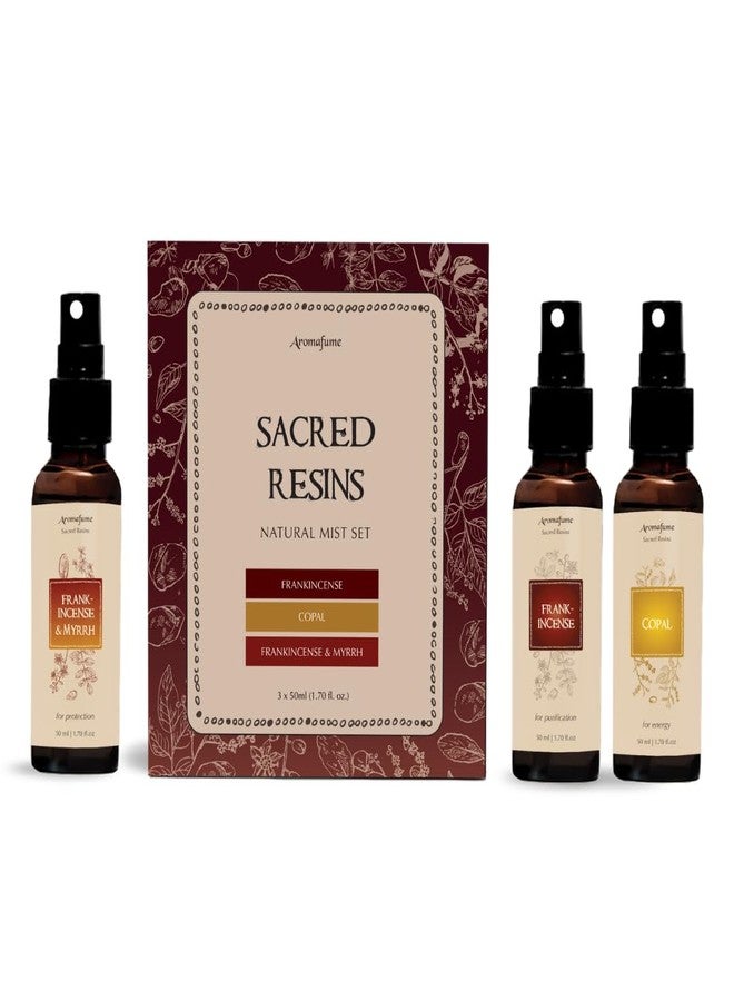 Aromafume Sacred Mist Gift Set by Aromafume | 3x50ml Natural & non-toxic Air Freshener Sprays for Home, Fabric & Linen Mist | Ideal for deep relaxation, spirituality & rituals - Image 1