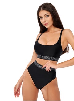 High Waist Swimsuit Black