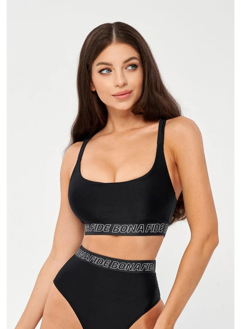 Bona Fide Bona Fide Halter Bikini for Women – Two Piece Triangle Swimsuit with Tie Side Bottom