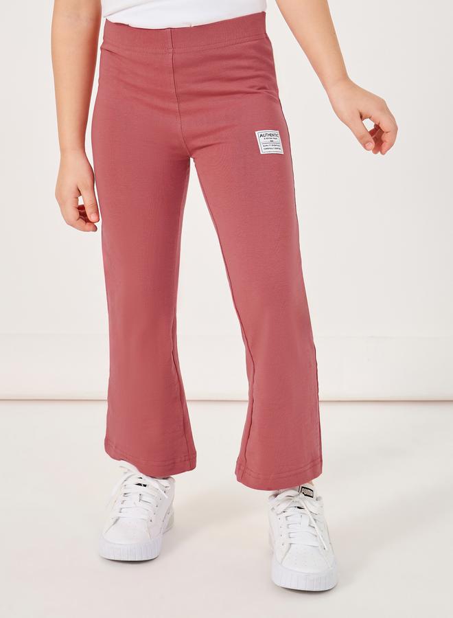 ستايلي ليجنز واسع بخصر مرتفع مع شعار - Image 1