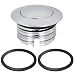BHB Motorcycle Fuel Tank Popup Fuel Gas Oil Tank Cap Compatible With Harley Davidson Regular Thread 19822018 Silver - Image 2