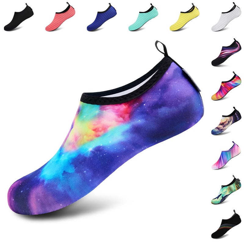 VIFUUR Water Sports Unisex Shoes Colorful Aurora - 7.5-8.5 W US / 6-7 M US (38-39) - Image 1