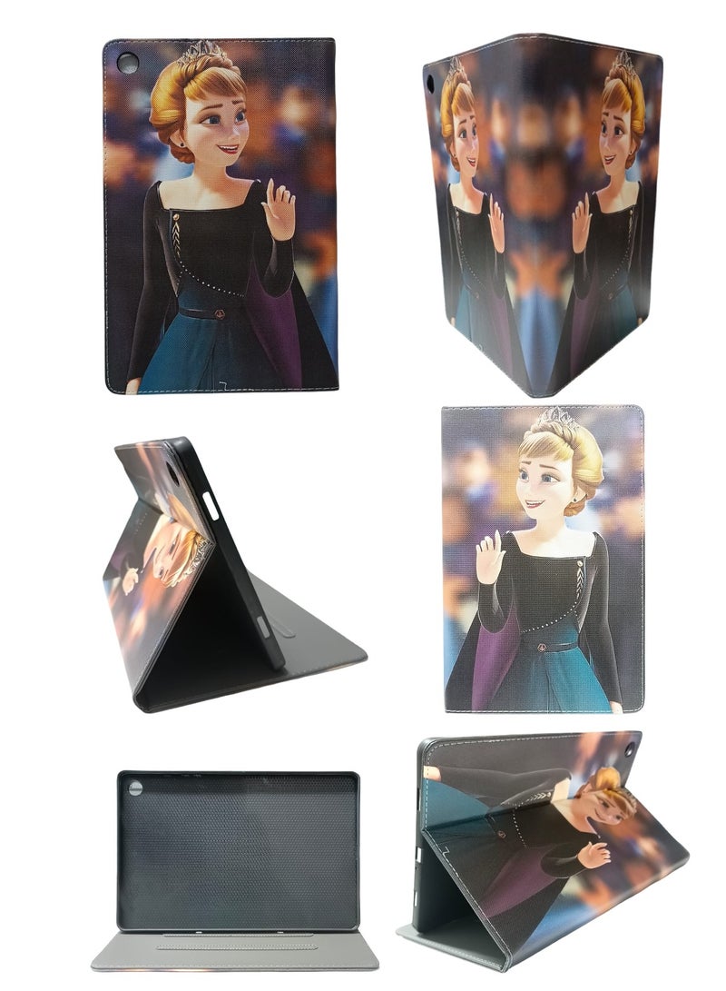 Frozen Anna Print Flip case Compatible with Samsung Galaxy Tab A9 Plus/A9+ 11 Inch 2023 (SM-X210/X216/X218), Case with Pen Holder, Stand Protective Case - Image 3