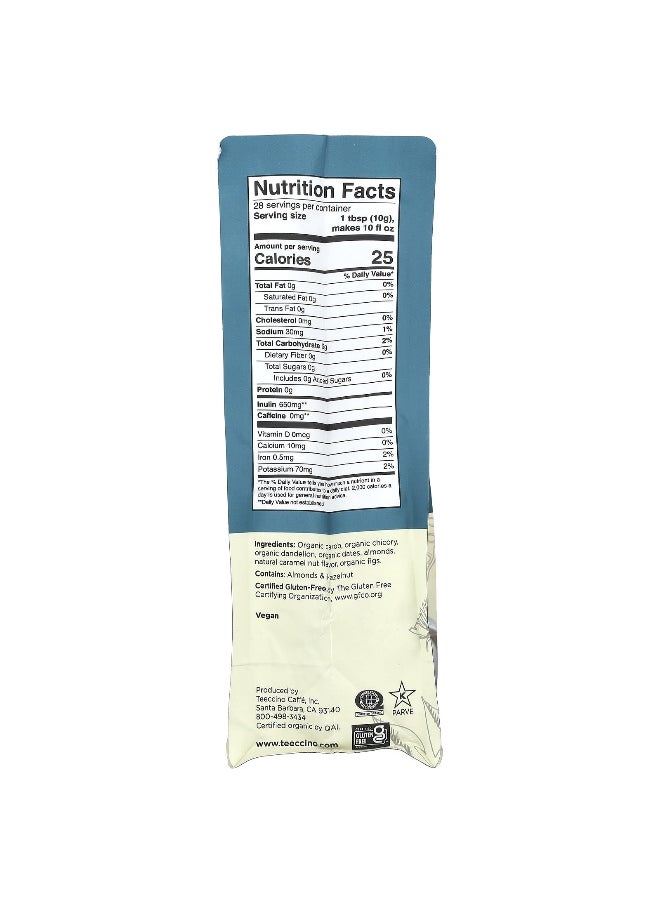 teeccino - Teeccino, Chicory Herbal Coffee, Dandelion Caramel Nut, Medium Roast, Caffeine Free, 10 oz (284 g) - Image 1