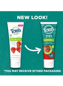 Tom's of Maine Tom's of Maine ADA Approved Fluoride Children's Toothpaste, Natural Toothpaste, Dye Free, No Artificial Preservatives, Silly Strawberry, 5.1 oz. 3-Pack (Packaging May Vary)  - Image 2