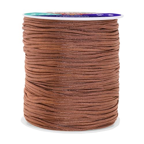 Mandala Crafts 1.5mm Oak Blind Strings Lift Shade Cord - 109 Yards Braided Nylon Cord for Roman Shades, Curtain String, and Blinds Repair or Replacement - Image 1