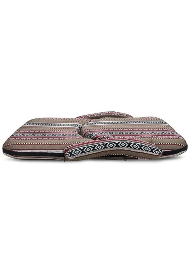 كادي ون كرسي أرضي بذراعين للتخييم والرحلات اسفنج مبطن  مع ظهر قابل للتعديل - Image 4