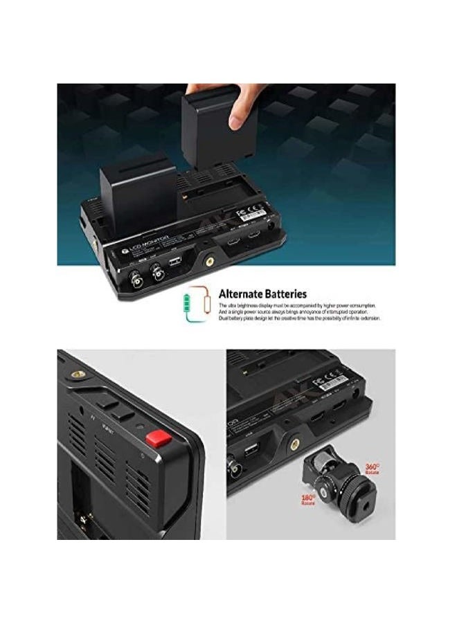 Lilliput مراقب ليلليبوت H7S 7" بدقة Full HD مع HDMI 4K و SDI، مكبر صوت مدمج، 1920x1200 - Image 4