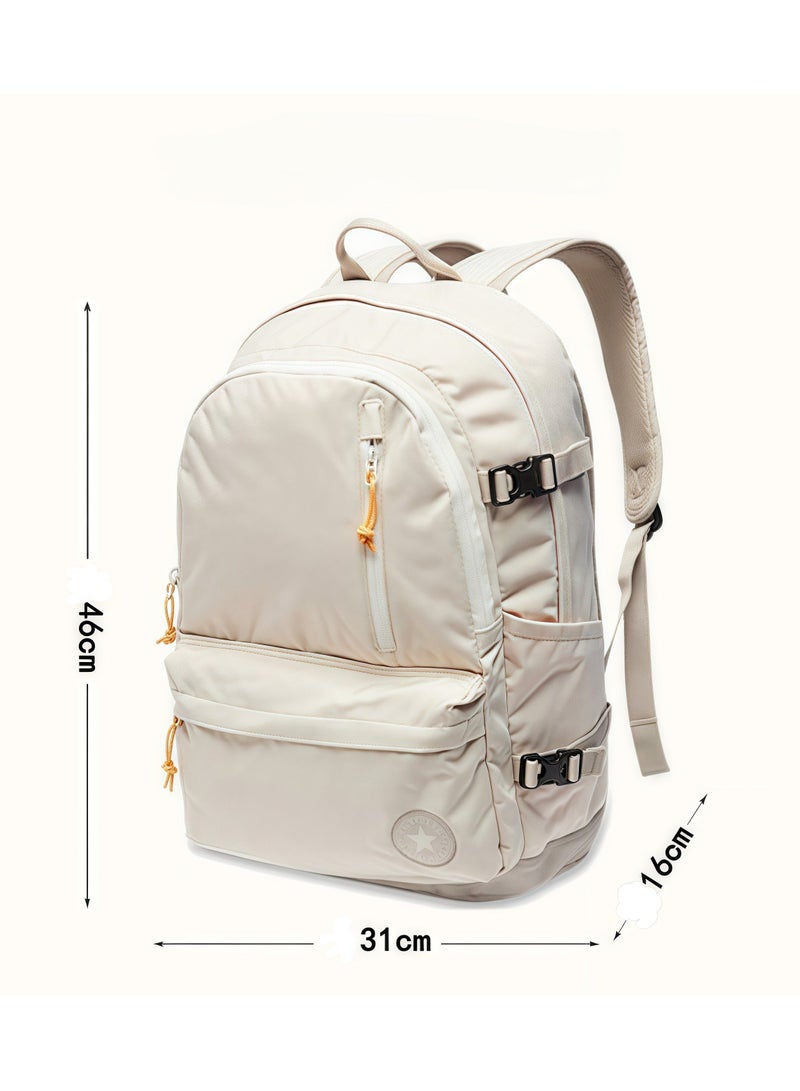 Converse Waterproof Canvas Backpack For Men and Women, Casual and Versatile, Student Net Bag, Travel Backpack 31*46*16CM - Image 4