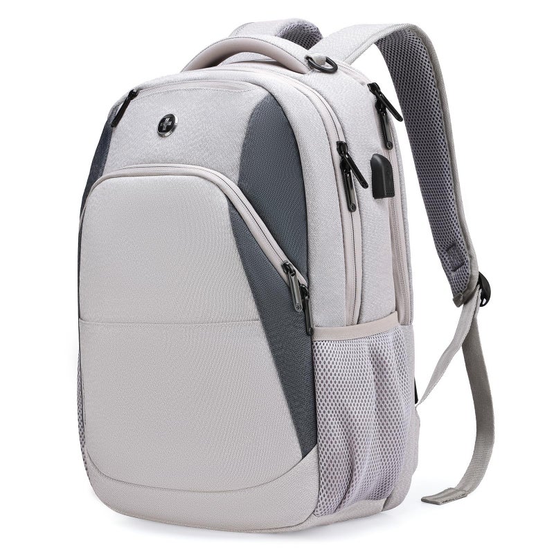Swissdigital Design Business Laptop Backpack, College Laptops Backpack with USB Charging Port for Men and Women Fits 16 Inch Notebook, Mauve Grey | SD1670-05 - Image 1
