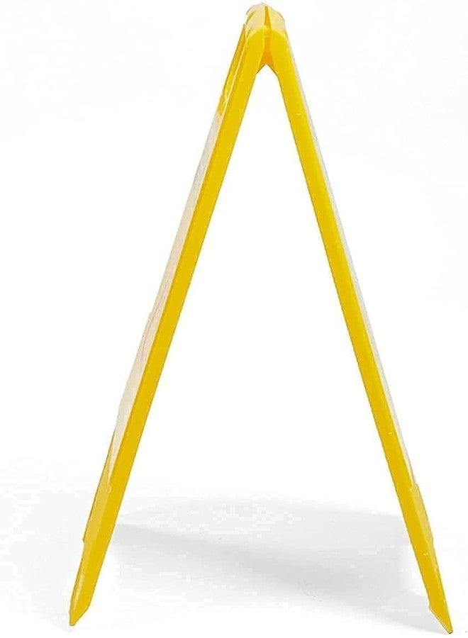 Amigos Store™ Work in Progress Warning Stands - Heavy-Duty Yellow ABS Safety Signs for Factories, Offices, Malls, Hotels, Hospitals, Commercial & Industrial Areas - Set of 3 - Image 5