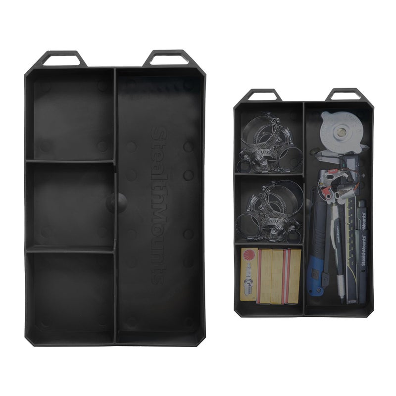 StealthMounts Quad FlexiTray | Flexible Tool Trays Compatible with Milwaukee PACKOUT | Organiser for Tools, Nuts, Bolts & Parts | Workshop, Garage & Van Storage | Made in The UK - Image 1