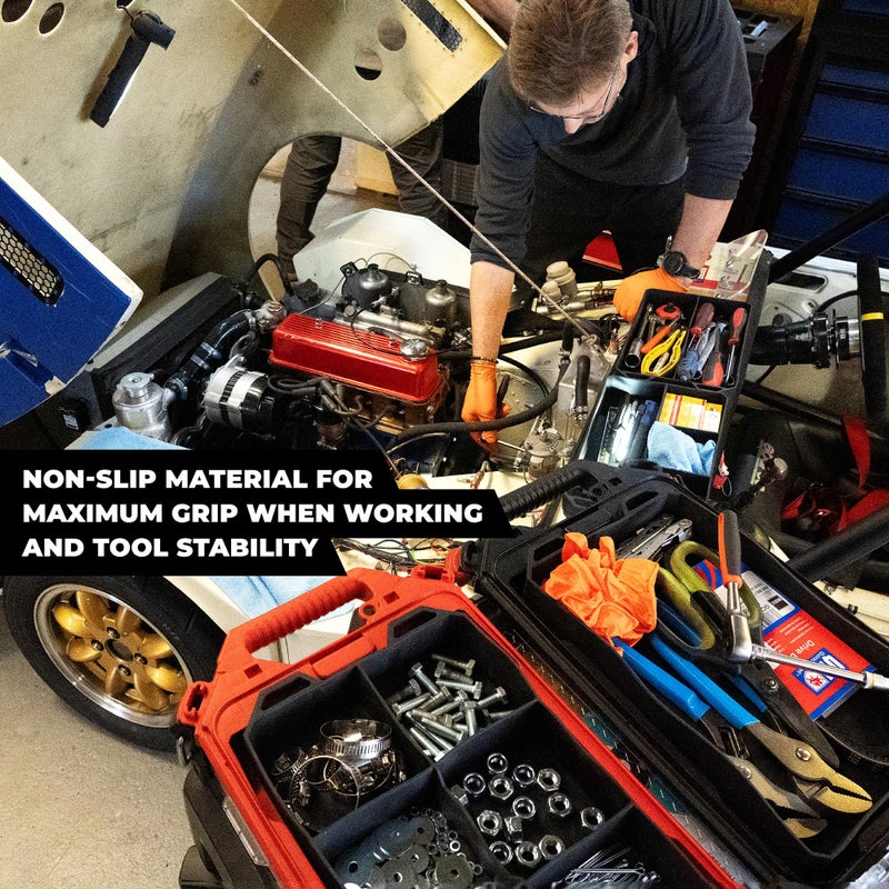 StealthMounts Quad FlexiTray | Flexible Tool Trays Compatible with Milwaukee PACKOUT | Organiser for Tools, Nuts, Bolts & Parts | Workshop, Garage & Van Storage | Made in The UK - Image 5