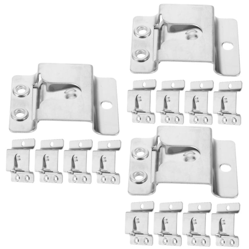 Silver Microphone Hook Holder 4 8x3 5cm Compact Design Lightweight Easy Installation - Image 2