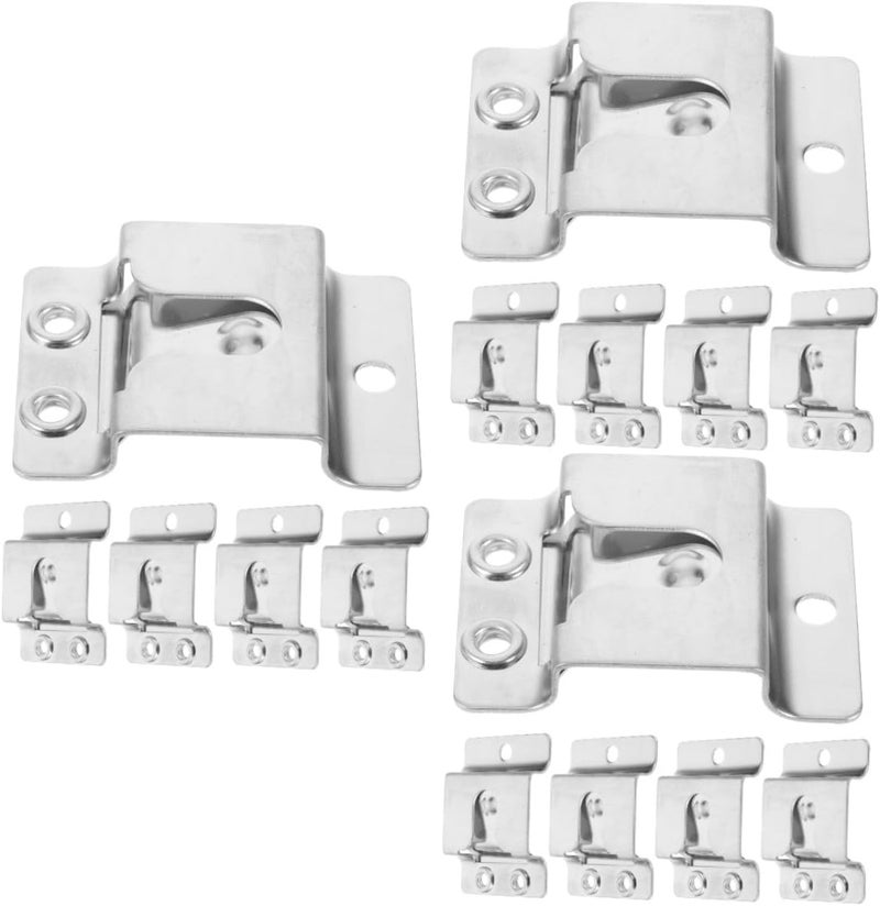 Silver Microphone Hook Holder 4 8x3 5cm Compact Design Lightweight Easy Installation - Image 1