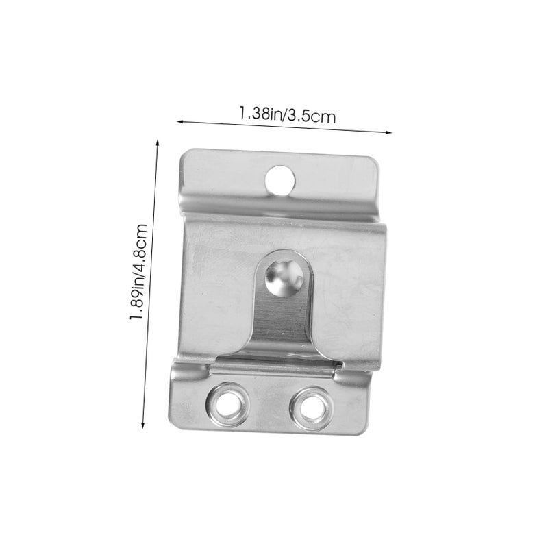 Silver Microphone Hook Holder 4 8x3 5cm Compact Design Lightweight Easy Installation - Image 5