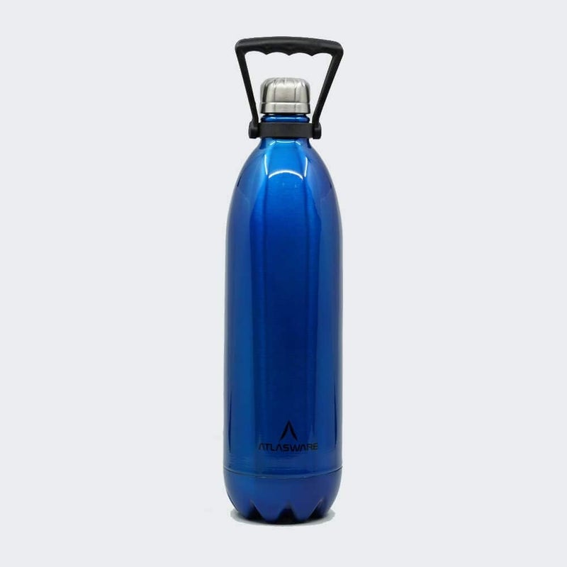 Atlasware 2000 ML Blue Vacuum Flask - Image 1