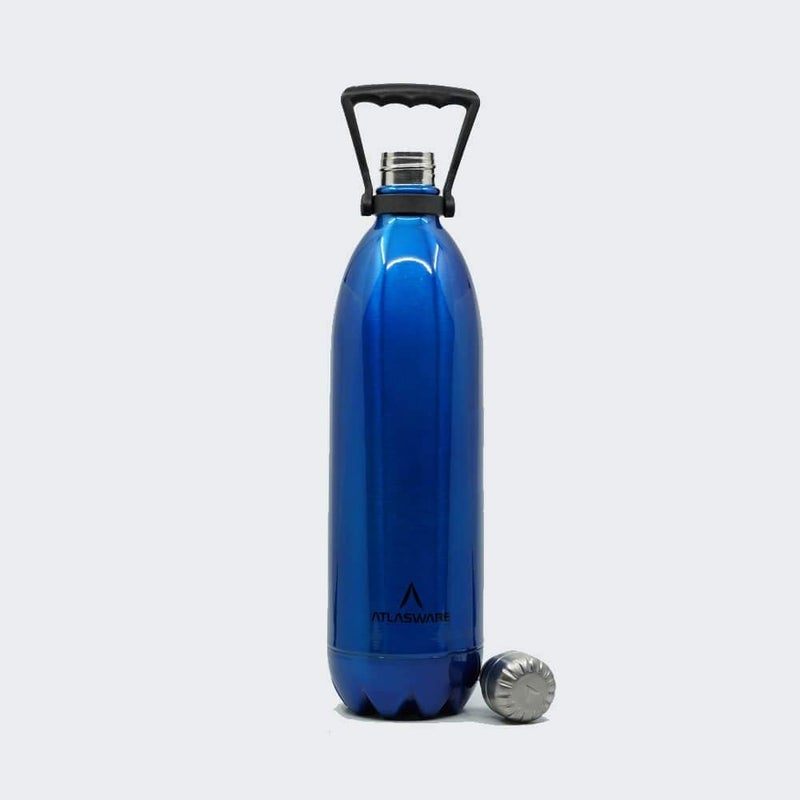 Atlasware 2000 ML Blue Vacuum Flask - Image 2