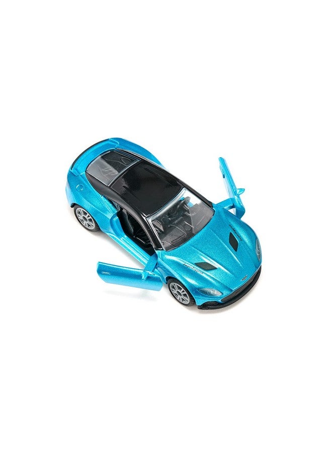 Siku 1582, Aston Martin DBS Superleggera, Toy car, Metal/Plastic, Blue, Openable Doors, Sports Rims with Rubber Tyres - Image 4