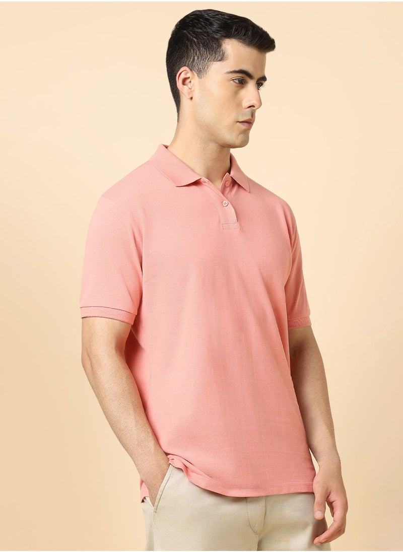Dennis Lingo Pink T-Shirt for Men, 100% Cotton, Regular Fit  - Image 2