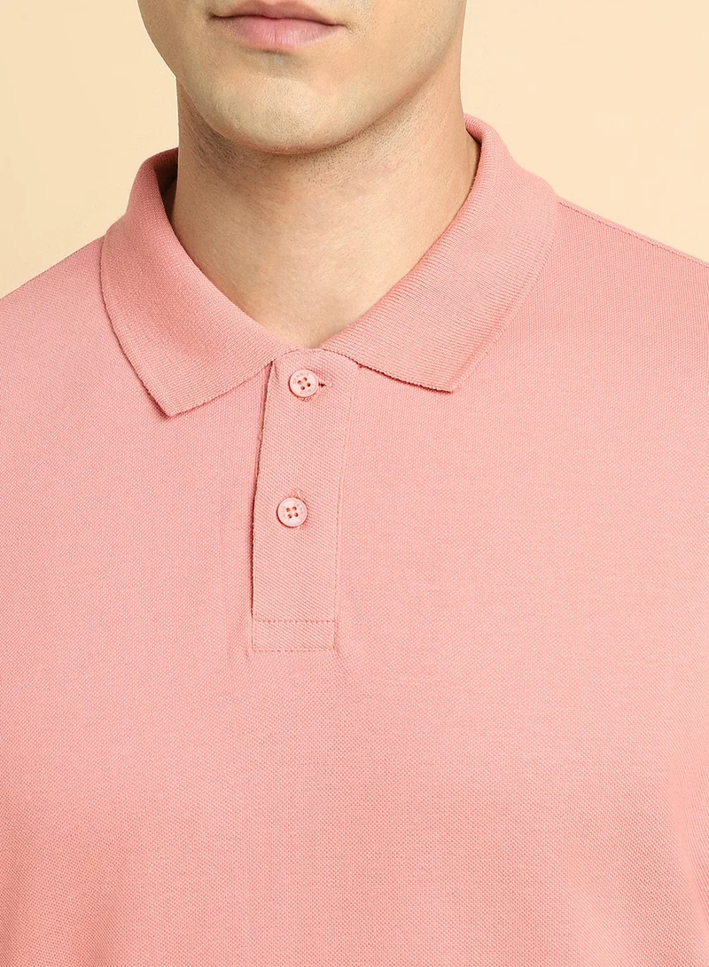 Dennis Lingo Pink T-Shirt for Men, 100% Cotton, Regular Fit