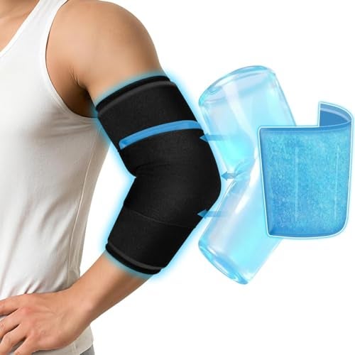 RAMNATH IMPEX Cold Therapy Compression Ice Sleeve, Knee Ice Pack Wrap for Injuries, Elbow, Quad & Hamstring Relief, Flexible & Reusable Cold Wrap Recovery for Meniscus, ACL, MCL, Ice & Heat Therapy. (REGULER, 1, count) - Image 1
