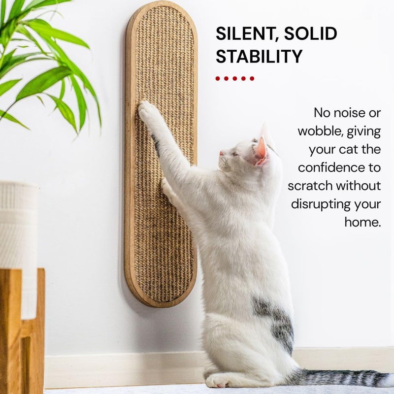 7 Ruby Road Wall Mounted Cat Scratcher - Indoor Vertical Scratching Board for Cats - Scratch Pad Post - Wall Furniture - Image 5