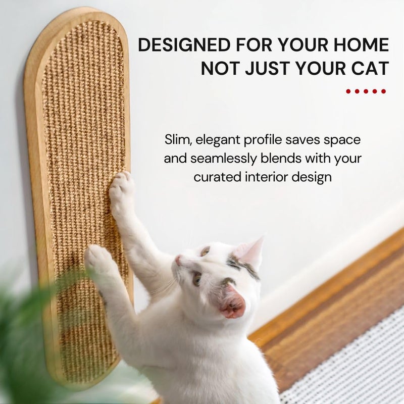 7 Ruby Road Wall Mounted Cat Scratcher - Indoor Vertical Scratching Board for Cats - Scratch Pad Post - Wall Furniture - Image 3