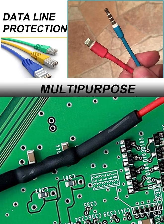 Ba Love 10 Pcs Charger Protector, Cable Protector, Spiral Charger Cord Protector, Flexible Cable Cord Saver, Tube Wrap Cable Wire Kit for DIY (Random Color) - Image 5