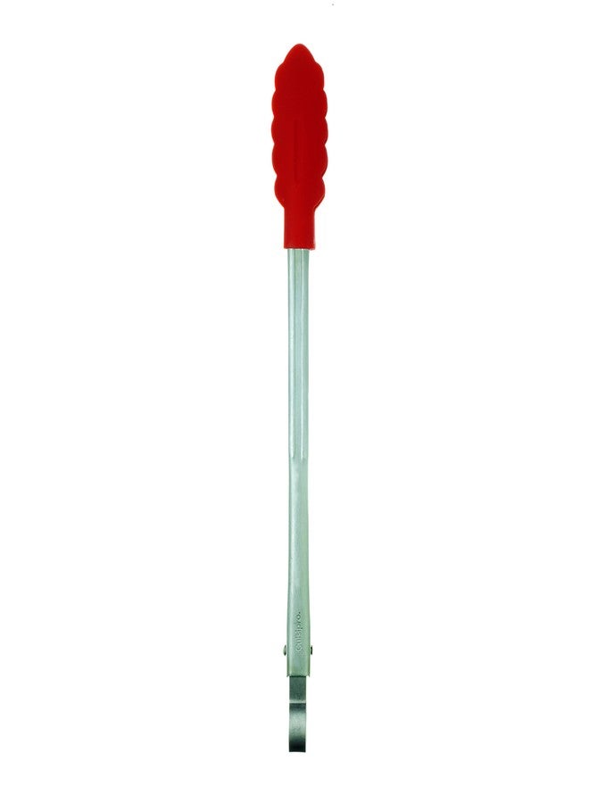Cuisipro 12-Inch Silicone Locking Tongs, Red - Image 2