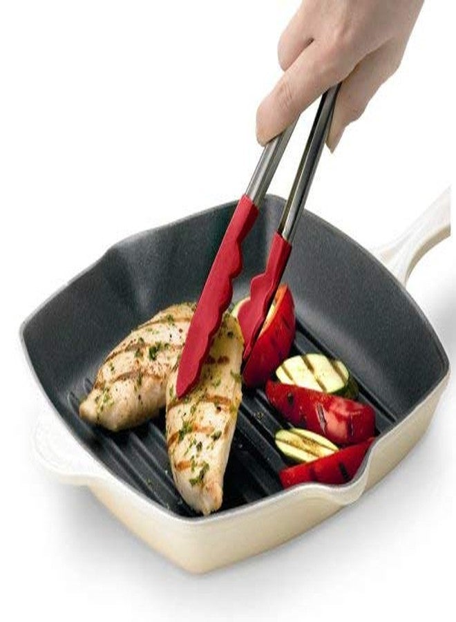 Cuisipro 12-Inch Silicone Locking Tongs, Red - Image 5