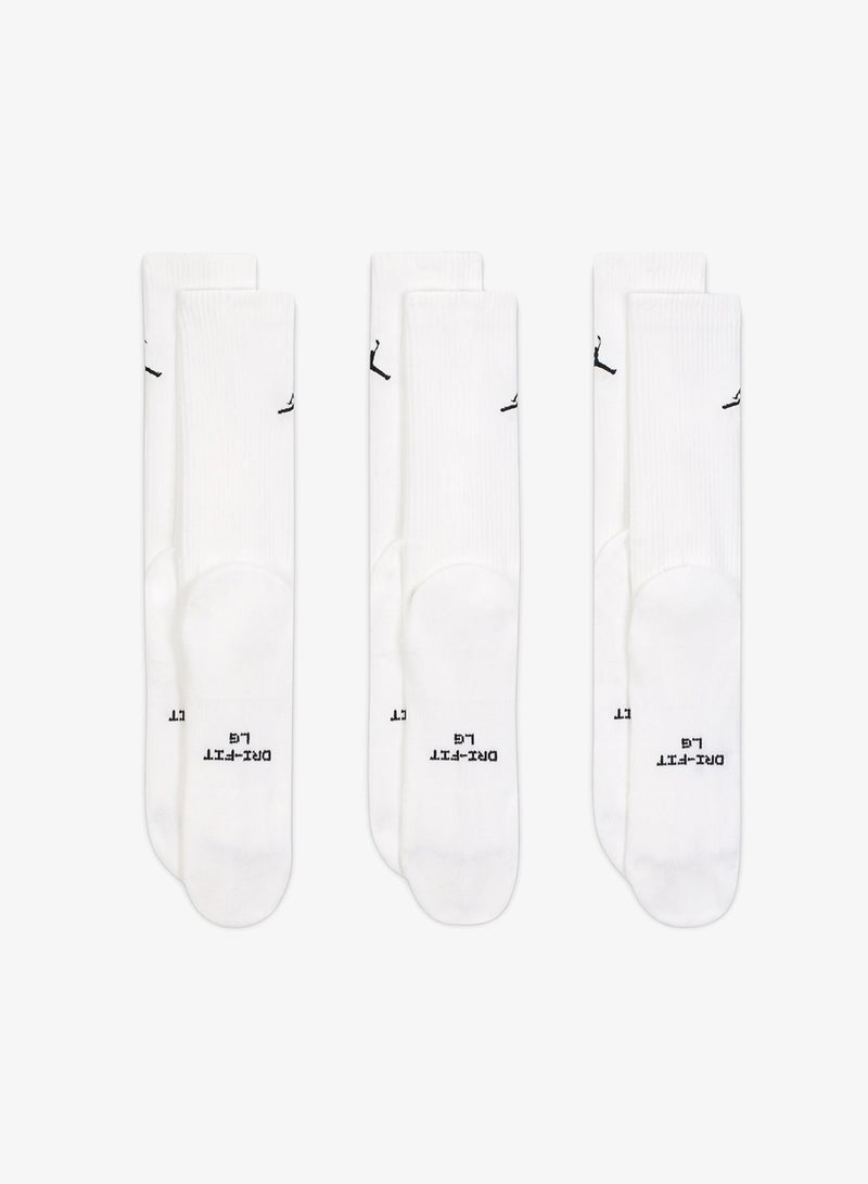 Jordan 3-Pack Everyday Elevated Crew Socks - Image 2
