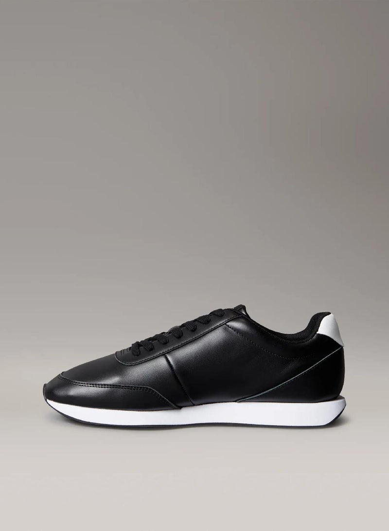 CALVIN KLEIN Leather Signature Logo Runner Trainers - Image 5