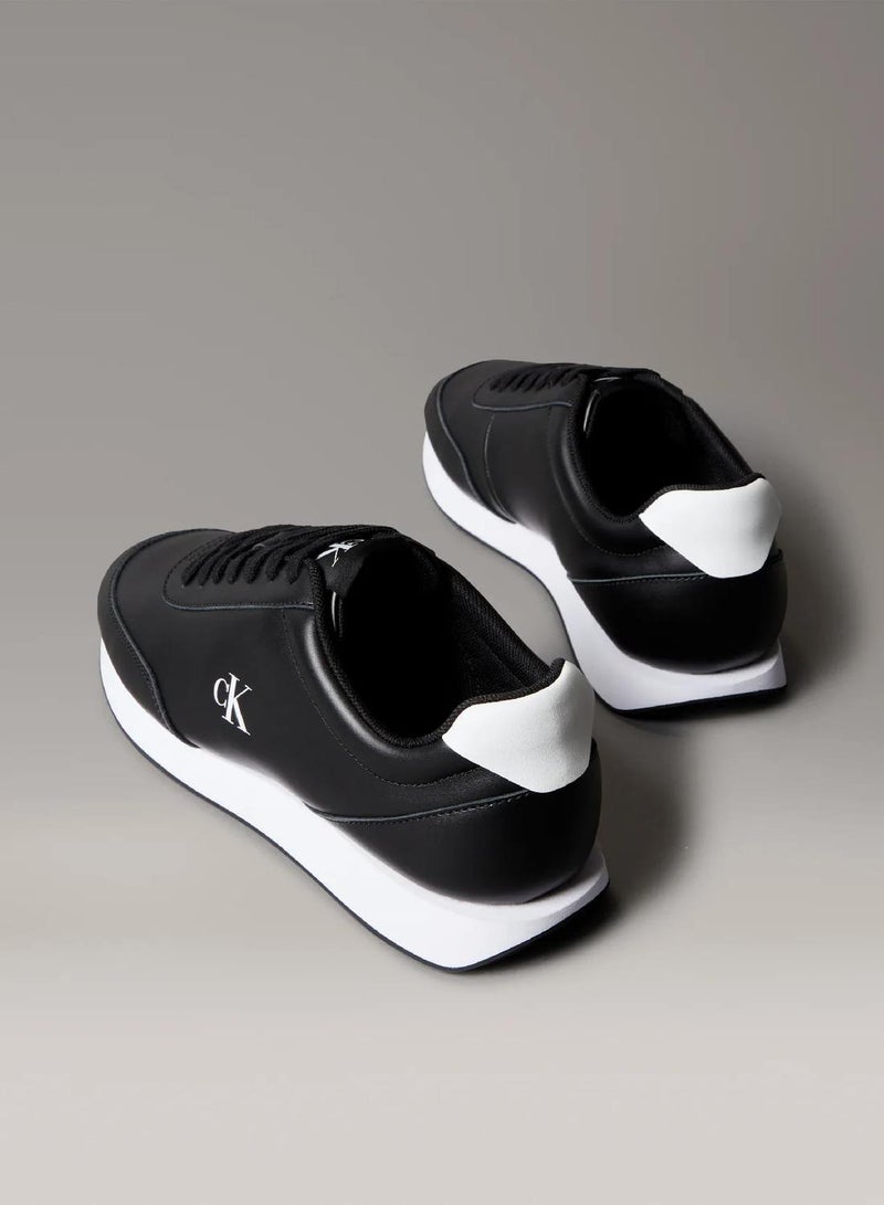 CALVIN KLEIN Leather Signature Logo Runner Trainers - Image 3