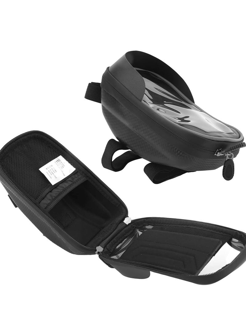 GGOOT Bike Phone Front Frame Bag, Waterproof Bicycle Cell Phone Holder Bag Mountain Bike Touch Screen Front Frame Bag Top Tube Bag Cycling Storage Pouch - Image 4